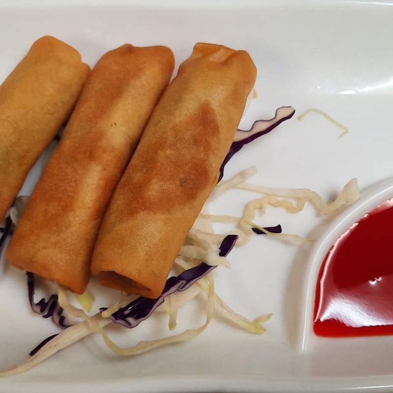 3 Crispy Vegetable Egg Rolls — Aegean Table