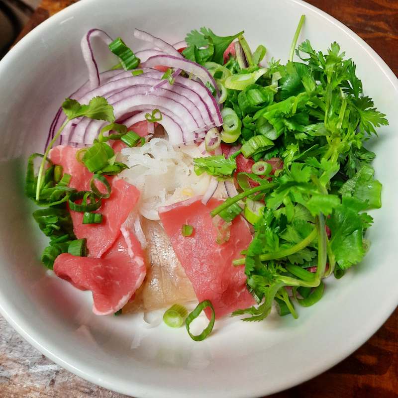 6. Pho Rare Steak and Tripe Tendon — Aegean Table