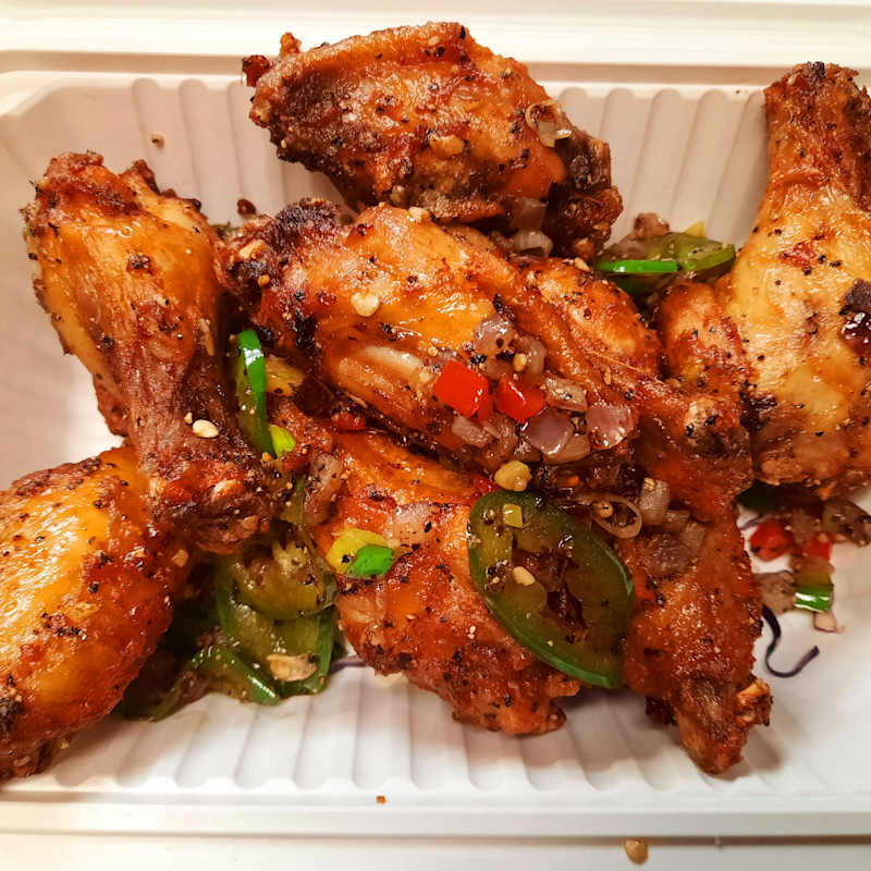 8 Salted Pepper Chicken Wings — Aegean Table