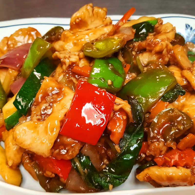 Bangkok Chicken with Basil Dinner — Aegean Table