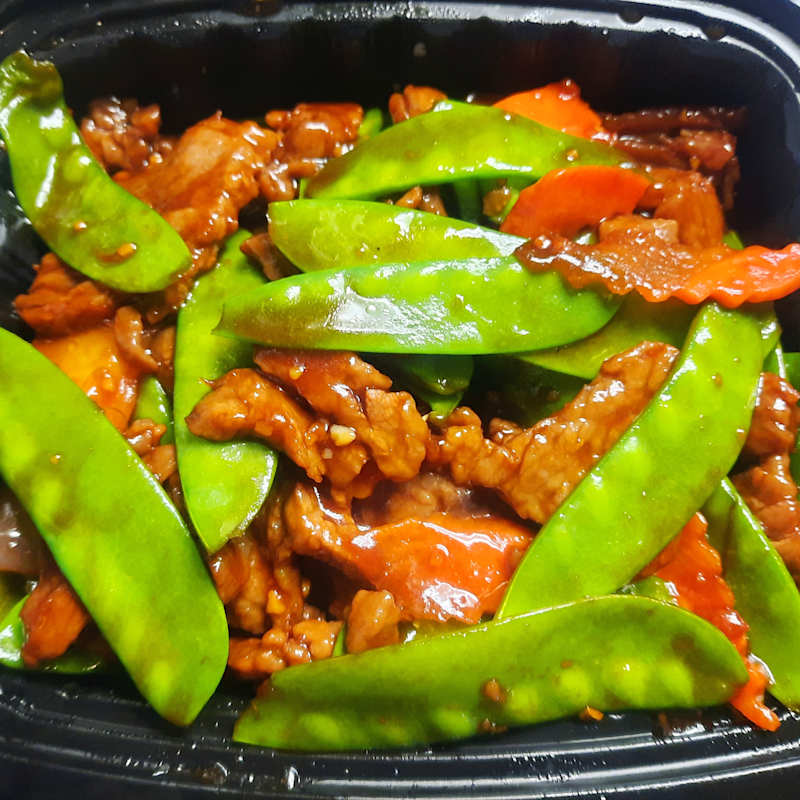 Beef with Snow Pea Dinner — Aegean Table