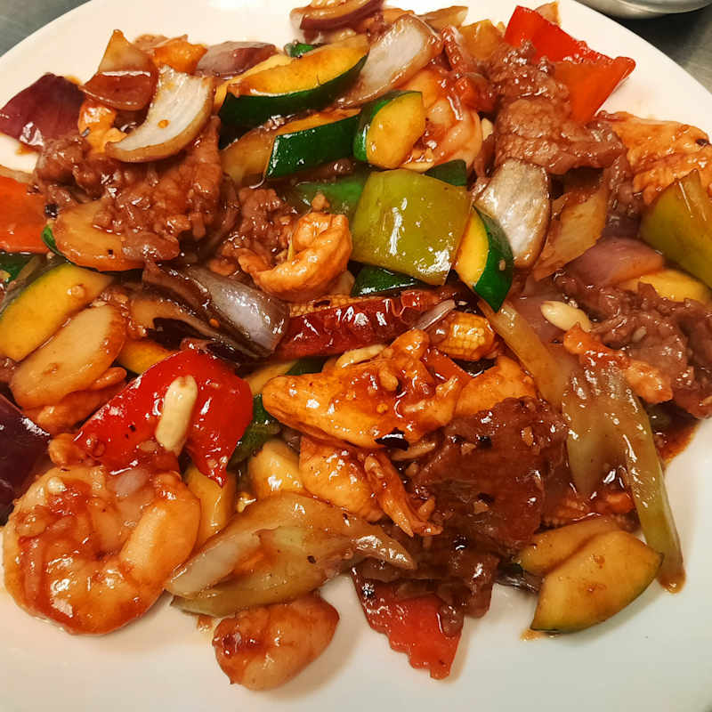 Kung Pao Triple Dinner — Aegean Table
