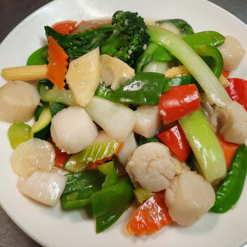 Scallop with Vegetable Dinner — Aegean Table