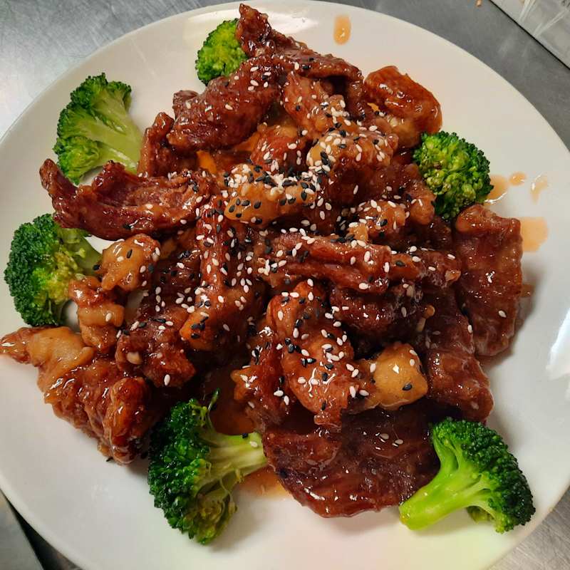Sesame Beef Dinner — Aegean Table