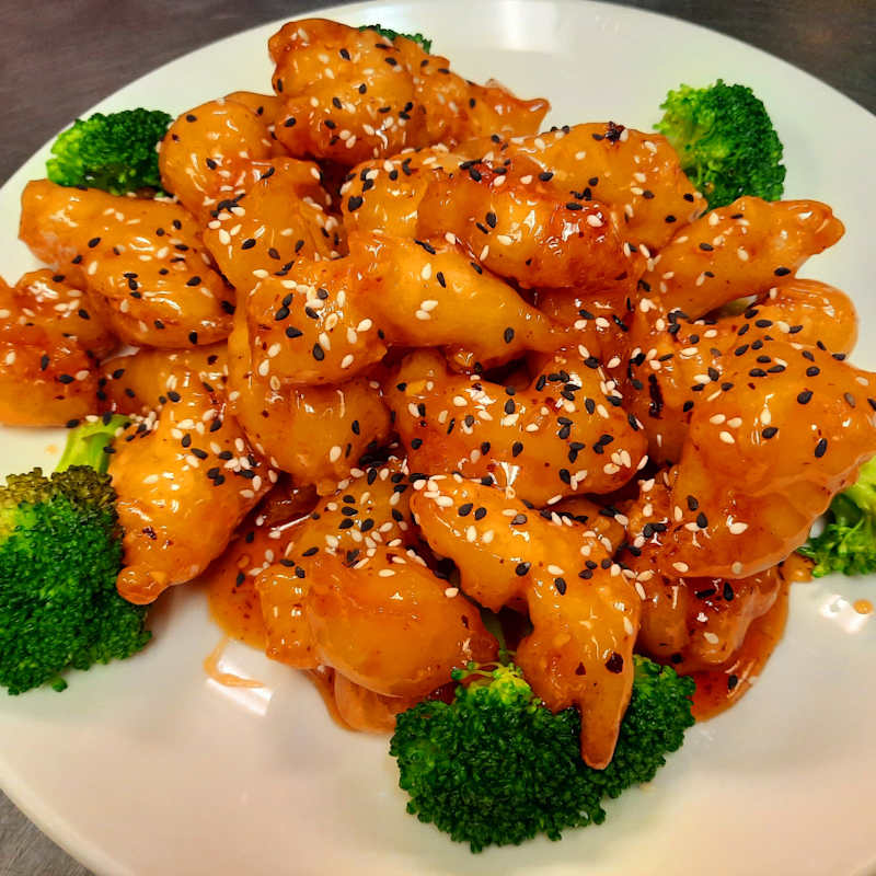 Sesame Chicken Dinner — Aegean Table