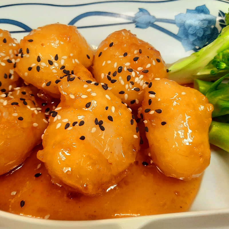 Sesame Scallops Dinner — Aegean Table