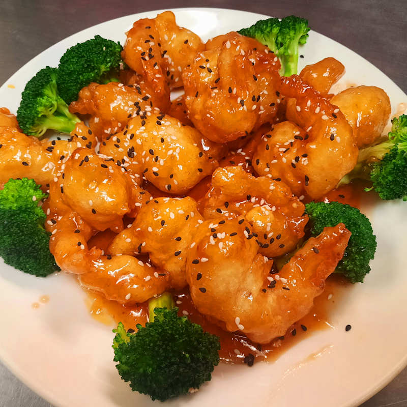 Sesame Shrimp Dinner — Aegean Table