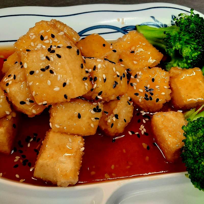 Sesame Tofu Dinner — Aegean Table