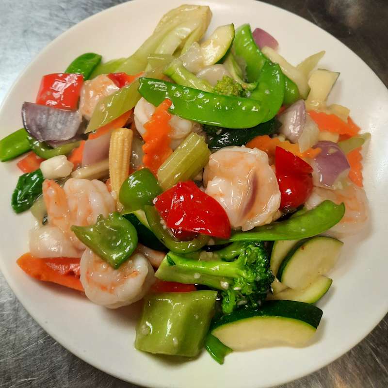 Shrimp Vegetables Dinner — Aegean Table