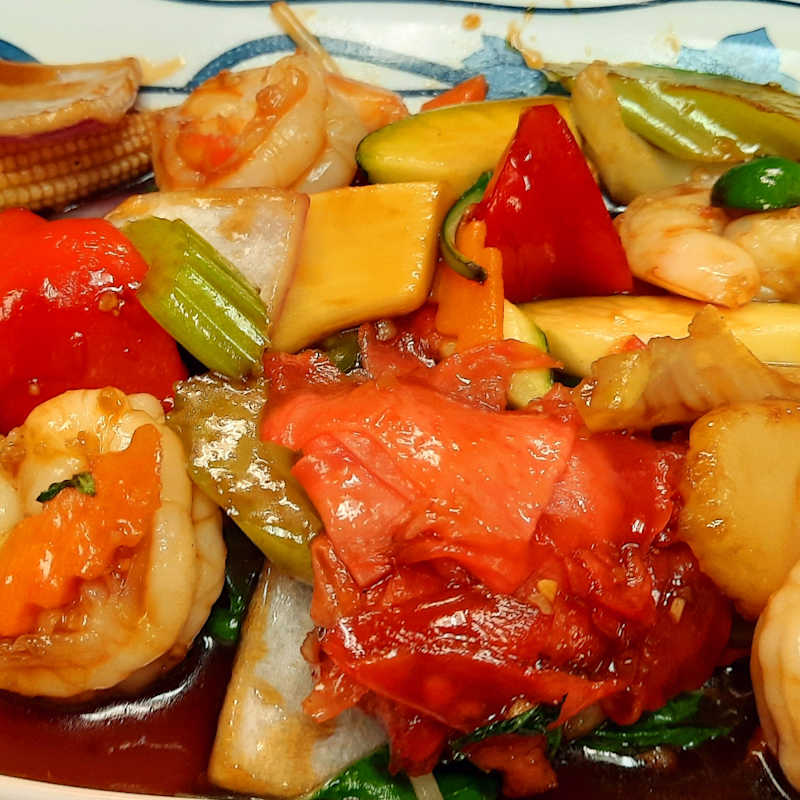 Spicy Thai Ginger Shrimp Dinner — Aegean Table