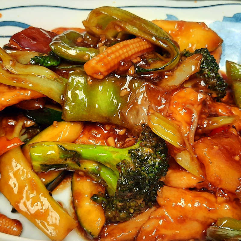 Szechuan Chicken Dinner — Aegean Table